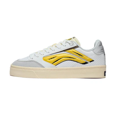(W) Li-Ning Pablo Ientile Superwave 180 Lo Skate Shoes 'White Yellow Grey'