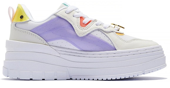 (W) Sepatu Platform Klasik Li-Ning x Weiwu 'Putih Ungu' AGCS198-1 Order (W) Sepatu Platform Klasik Li-Ning x Weiwu 'Putih Ungu' AGCS198-1