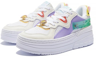 (W) 李宁 x 维吾经典厚底鞋'白紫色' AGCS198-1 Lookbook (W) 李宁 x 维吾经典厚底鞋'白紫色' AGCS198-1