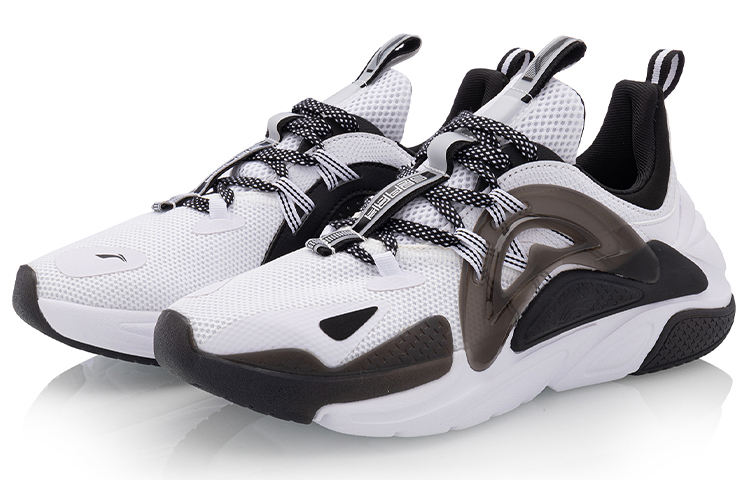 Lookbook (W) 李宁 星火 运动休闲鞋 '白黑' AGLQ066-1