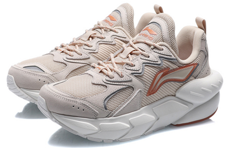 Lookbook (W) Li-Ning YiZhao 'Beige Orange' Sepatu Sneakers Pria/Wanita ARLQ038-2