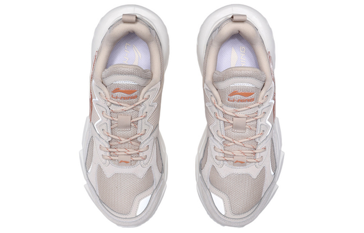 Shop (W) Li-Ning YiZhao 'Beige Orange' Sepatu Sneakers Pria/Wanita ARLQ038-2
