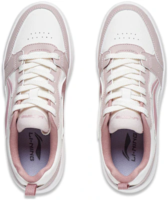 李宁 元寶 舒適百搭 防滑耐磨 低幫 板鞋 女款 白粉 Shop 李宁 元寶 舒適百搭 防滑耐磨 低幫 板鞋 女款 白粉