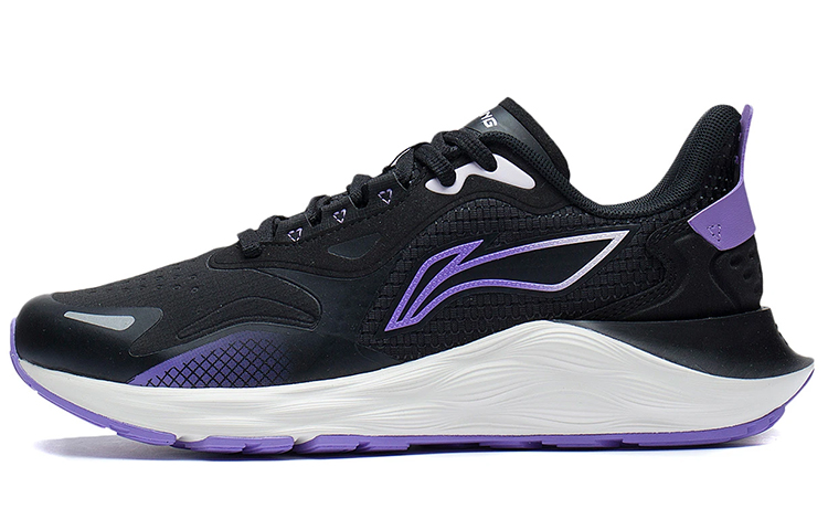 (W) Li-Ning Daily Running Clouds Running Shoes 'Black Purple'
