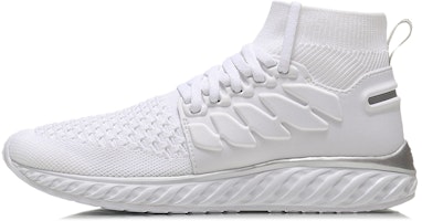 (Women) Li-Ning YuShuai 'All-in-One Knit White Mid-Top Running' ARHN262-2 (Women) Li-Ning YuShuai 'All-in-One Knit White Mid-Top Running' ARHN262-2