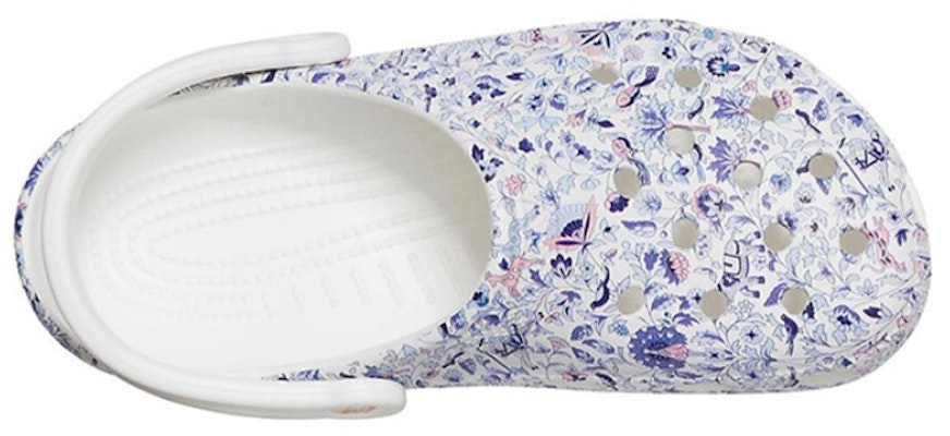 (Women) Crocs Liberty London x Classic Clog Beach Flowers White Sandals 206447-97E Lookbook (Women) Crocs Liberty London x Classic Clog Beach Flowers White Sandals 206447-97E