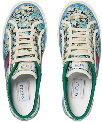 (Women) Liberty of London x Gucci Tennis 1977 'Floral - Light Blue Green' 606110-2H930-4862 Lookbook (Women) Liberty of London x Gucci Tennis 1977 'Floral - Light Blue Green' 606110-2H930-4862