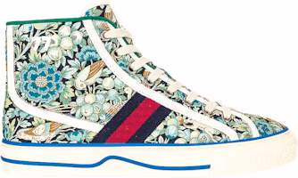 (Women) Liberty of London x Gucci Tennis 1977 High 'Floral - Light Blue Green' 627838-2H920-4861 (Women) Liberty of London x Gucci Tennis 1977 High 'Floral - Light Blue Green' 627838-2H920-4861