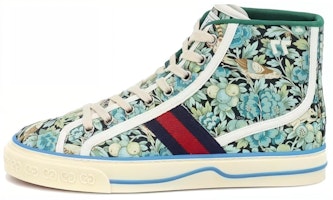 (Women) Liberty of London x Gucci Tennis 1977 High 'Floral - Light Blue Green' 627838-2H920-4861 (Women) Liberty of London x Gucci Tennis 1977 High 'Floral - Light Blue Green' 627838-2H920-4861