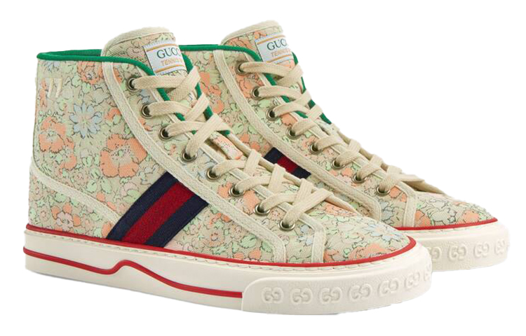 Order (W) Liberty of London x Gucci Tennis 1977 High ''Blumen - Mintgrün'' 627838-2I420-3961