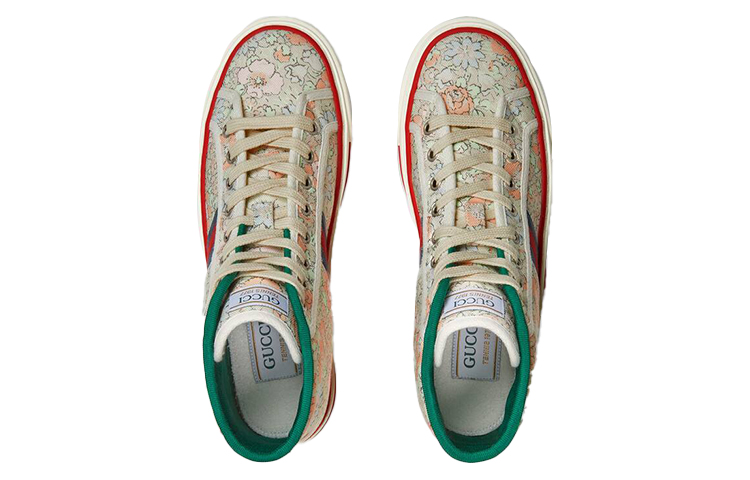Lookbook (W) Liberty of London x Gucci Tennis 1977 High ''Blumen - Mintgrün'' 627838-2I420-3961
