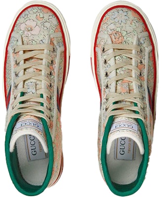 (W) Liberty of London x Gucci Tennis 1977 High 'Floral - Hijau Pudina' 627838-2I420-3961 Lookbook (W) Liberty of London x Gucci Tennis 1977 High 'Floral - Hijau Pudina' 627838-2I420-3961