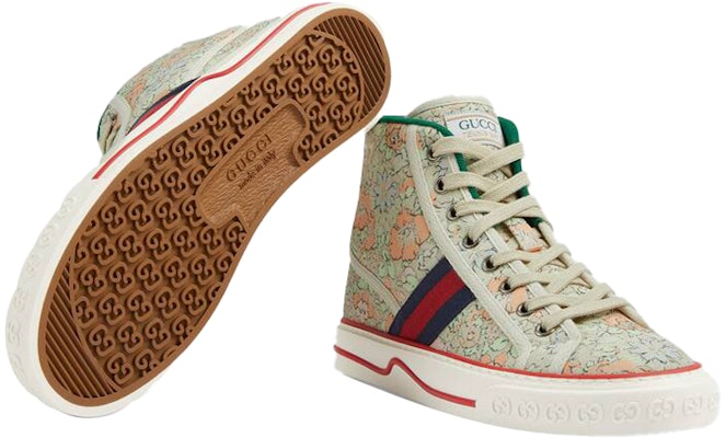 (Women) Liberty of London x Gucci Tennis 1977 High 'Floral - Mint Green' 627838-2I420-3961 Purchase (Women) Liberty of London x Gucci Tennis 1977 High 'Floral - Mint Green' 627838-2I420-3961