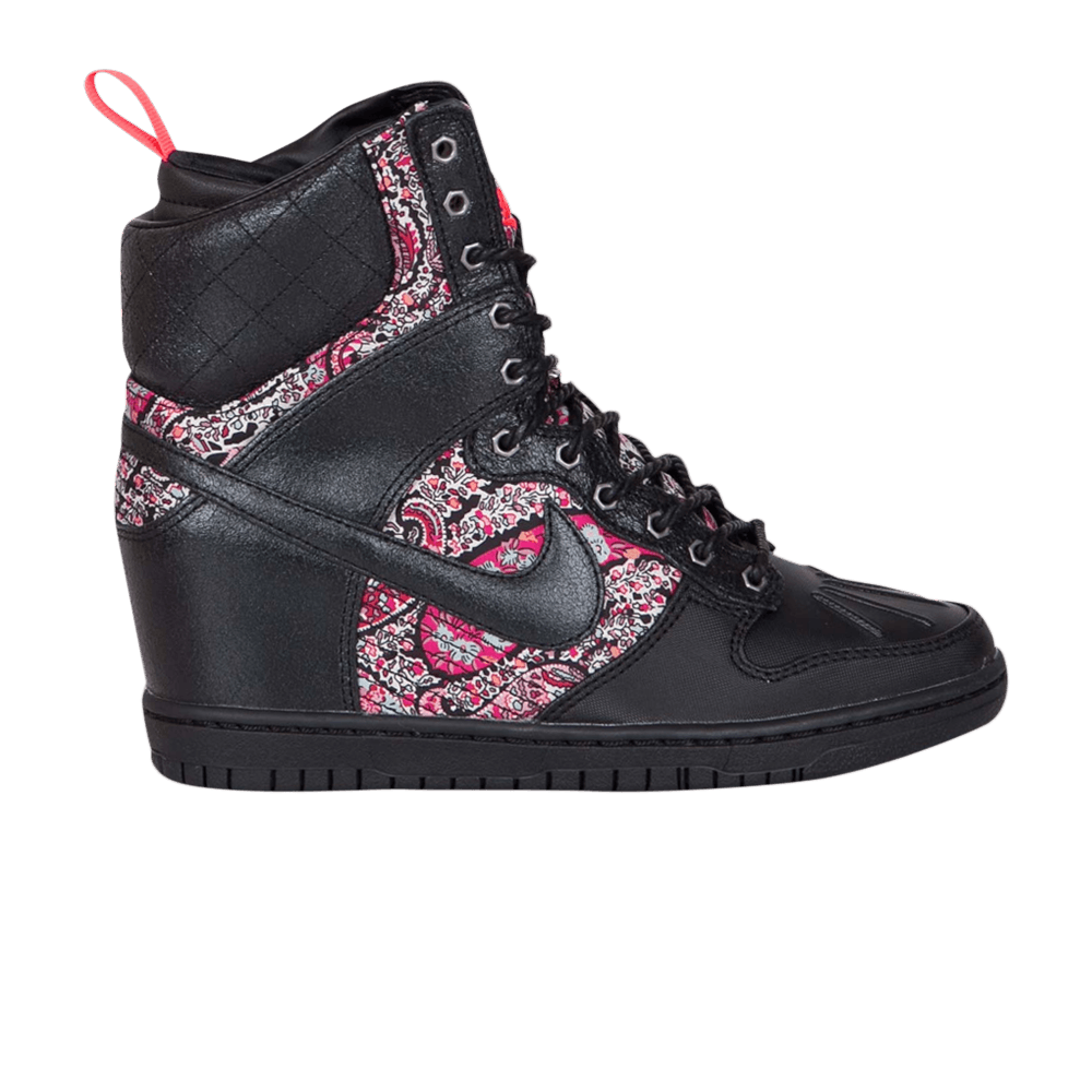 (W) Liberty of London Nike Dunk Sky High Sneakerboot QS 'Solar Red Bandana'