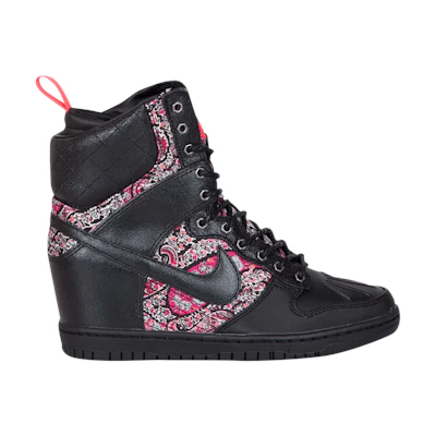 (W) Liberty of London Nike Dunk Sky High Sneakerboot QS 'Solar Red Bandana'