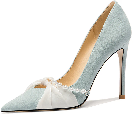 women-lily-wei-10cm-suede-pearl-bow-slip-on-stiletto-high-heels-single-shoes-610