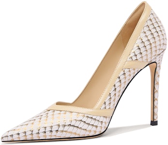 (W) Lily Wei 'Mules Tumit Tinggi Sisik Emas' J-122 Buy (W) Lily Wei 'Mules Tumit Tinggi Sisik Emas' J-122