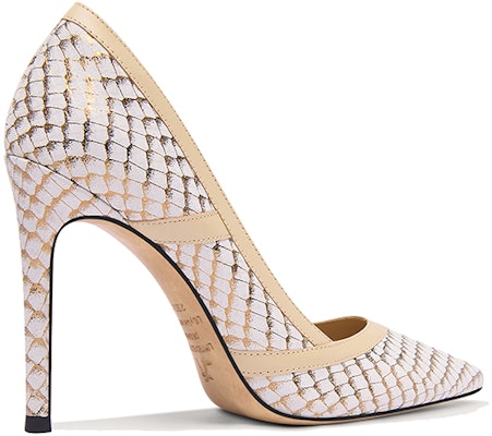 (Women) Lily Wei 'Gold Scale Stiletto Mules' J-122 Order (Women) Lily Wei 'Gold Scale Stiletto Mules' J-122