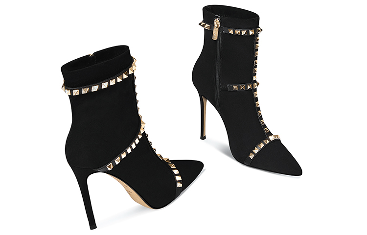 Lookbook (W) 릴리 웨이 앵클부츠 '흑요석 스터드 블랙' (55 characters) X-037-a