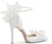 (W) Lily Wei Biru Mutiara-Tali Ankle Tumit Runcing Stiletto 10cm 'Hujung Minggu Mesra' NN-403