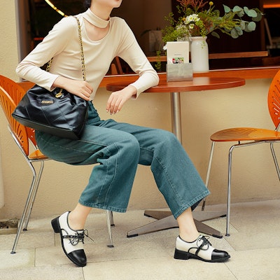 (W) 릴리 웨이 베이지 캐주얼 슈즈 (Lily Wei Beige Casual Shoes) KF-015 Sizing (W) 릴리 웨이 베이지 캐주얼 슈즈 (Lily Wei Beige Casual Shoes) KF-015