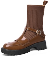 (Women) Lily Wei Chelsea Boot 'Thick Sole Round Toe' XPJ-066 (Women) Lily Wei Chelsea Boot 'Thick Sole Round Toe' XPJ-066