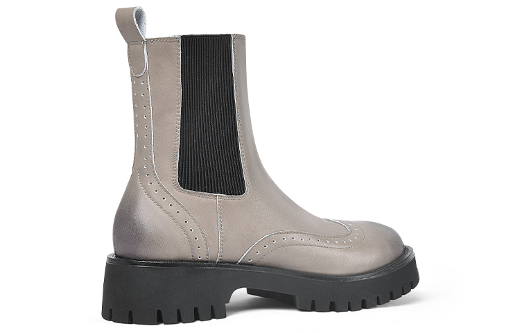 (W) Lily Wei Chunky Sole Slim Marten Boots 'Circle Toe' 圖 2