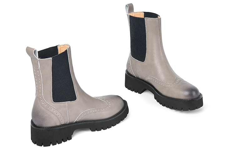 (W) Lily Wei Chunky Sole Slim Marten Boots 'Circle Toe' 圖 3