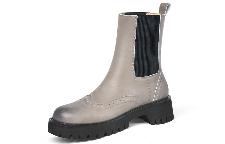 (W) Lily Wei Chunky Sole Slim Marten Boots 'Circle Toe' 圖 5