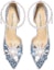 Lookbook (W) Lily Wei Cinderella 'Kasut Tumit Tinggi Kulit Kilauan Biru dengan Kilauan Permata' NN-196
