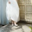 Sizing (W) Lily Wei Cinderella 'Kasut Tumit Tinggi Kulit Kilauan Biru dengan Kilauan Permata' NN-196