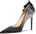 (W) Lily Wei Stiletto Klasik 'Mountain Rose Black' NN-386