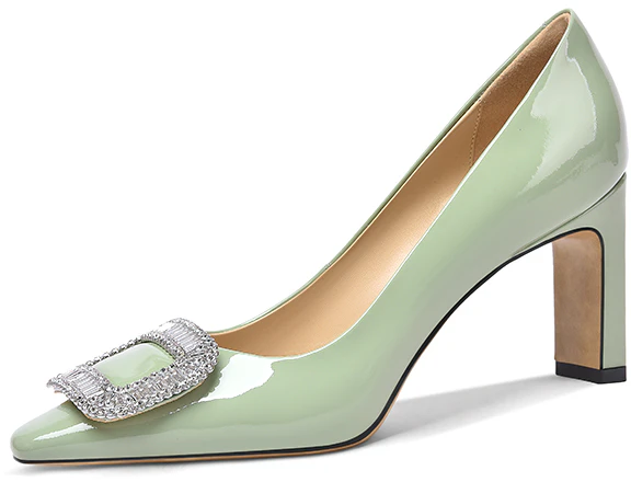 women-lily-wei-custom-green-crystal-buckle-patent-leather-mules-m1-081