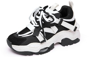 (Women) Lily Wei Dad Sneakers 4cm 'Black Low-Top Platform' YN001 (Women) Lily Wei Dad Sneakers 4cm 'Black Low-Top Platform' YN001