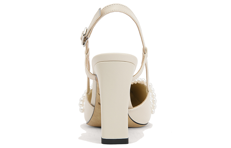 Shop (W) Lily Wei Mimpi Jiangnan Kasut Tumit Tinggi 'Aprikot Mutiara Potong Gesper' L-063