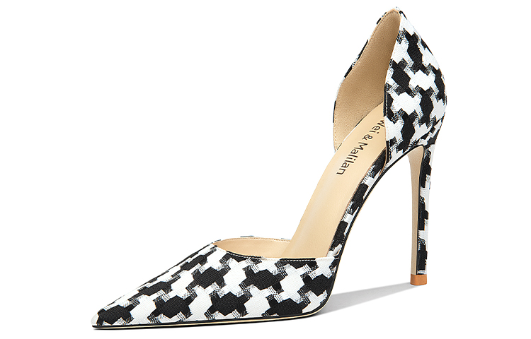 Buy 莉莉蔚 織物 舒適休閒 細跟 高跟鞋 女款 黑色