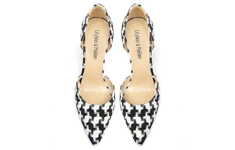 Lookbook 莉莉蔚 織物 舒適休閒 細跟 高跟鞋 女款 黑色