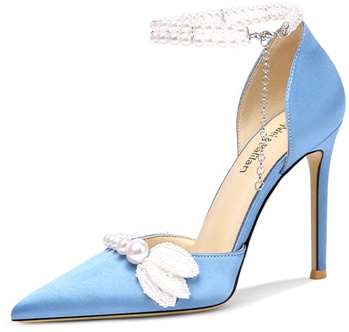 women-lily-wei-fabric-pearl-beaded-chain-one-strap-high-heels-sky-blue-nn-204