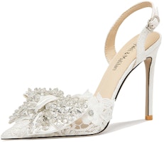 (Women) Lily Wei Fabric Pumps 'Fairy Lace Butterfly Bow' NN-397 (Women) Lily Wei Fabric Pumps 'Fairy Lace Butterfly Bow' NN-397