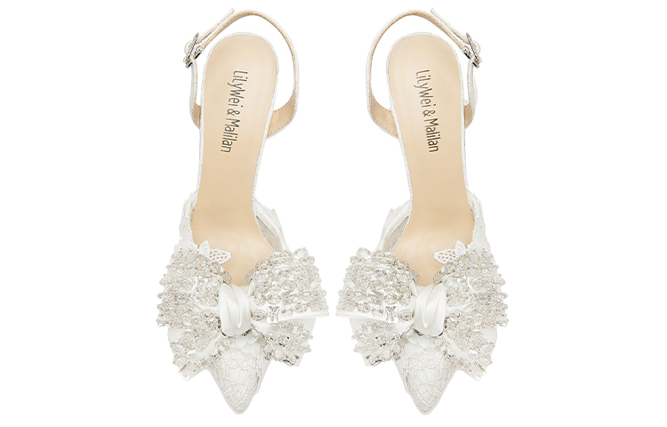 Lookbook (W) 릴리웨이 페어리 레이스 나비 리본 펌프스 (Lily Wei Fairy Lace Butterfly Ribbon Pumps) NN-397