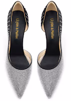 Lookbook (W) Lily Wei Tacones Altos Tela Estrellada 'Negro con Diamantes' NN-384