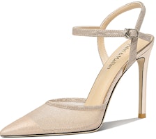 (Women) Lily Wei Fabric Stiletto 'Elegant Temperament Champagne' NN-447 (Women) Lily Wei Fabric Stiletto 'Elegant Temperament Champagne' NN-447