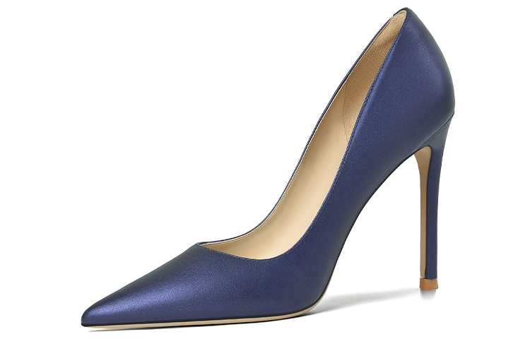 Buy Lily Wei 尖頭時尚簡約 細跟 高筒鞋 女款 紫色