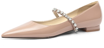(Women) Lily Wei Flats 'Nude Patent Jelly' NN-458-a (Women) Lily Wei Flats 'Nude Patent Jelly' NN-458-a