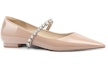 Order (W) Lily Wei Flats 'Jelly Patent Warna Nude' NN-458-a