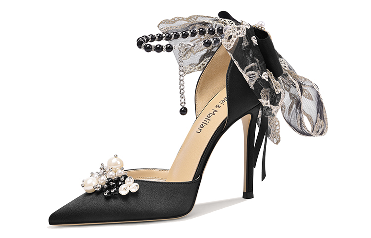 Buy (W) 릴리웨이 블랙 비즈 리본 보 힐
(Lilli Wei Beullaek Bizeu Ribon Bo Hil) NN-186