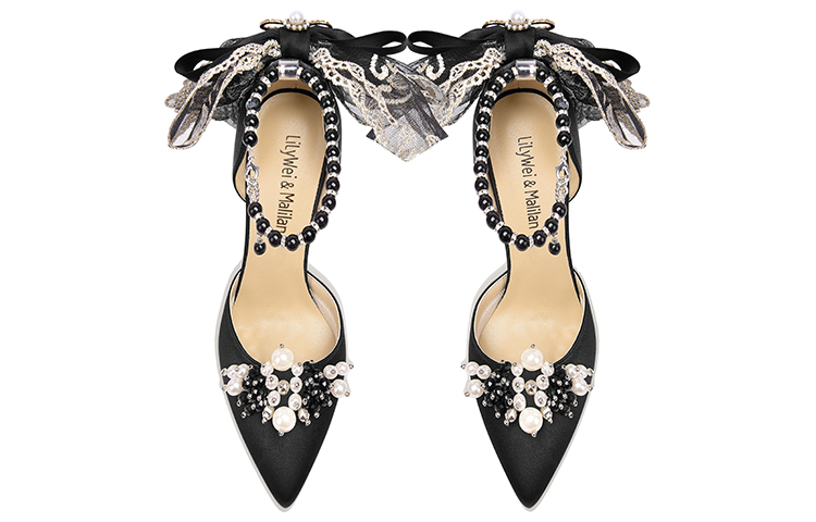 Lookbook (W) 릴리웨이 블랙 비즈 리본 보 힐
(Lilli Wei Beullaek Bizeu Ribon Bo Hil) NN-186