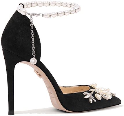 (W) 릴리웨이 하이힐 (블랙 스웨이드, 큐빅&진주 스트랩) NN-553 Order (W) 릴리웨이 하이힐 (블랙 스웨이드, 큐빅&진주 스트랩) NN-553