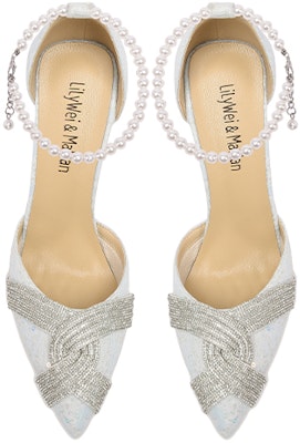 (W) Lily Wei High Heel 'Biru Mutiara Berhiaskan' NN-257 Shop (W) Lily Wei High Heel 'Biru Mutiara Berhiaskan' NN-257