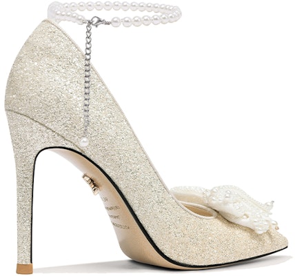 (W) Lily Wei Hak Tinggi 'Champagne Gradasi dengan Pita Sequins Mutiara' NN-280 Order (W) Lily Wei Hak Tinggi 'Champagne Gradasi dengan Pita Sequins Mutiara' NN-280